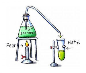 Fear breeds Ignorance which breeds hate!