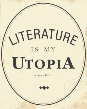 Literature - Quote by Helen Keller 8x10 Art Print. $19.00, via Etsy.