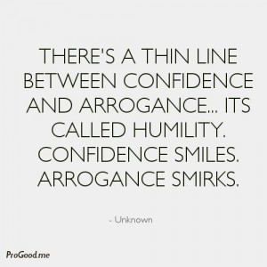 arrogance quote