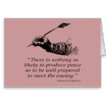 George Washington Quote Peace Quotes Greeting Card