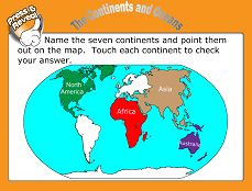 Learn about the seven continents with this interactive whiteboard ...