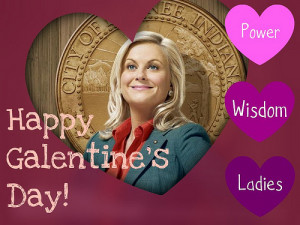Galentine’s Day is a creation of Leslie Knope, a character on Amy ...