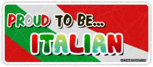 Nationalities Graphic - Proud To Be Italian