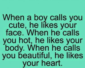 Before You Kiss A Boy Quotes When a boy call you