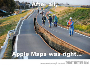 Funny photos funny broken road earthquake