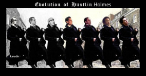 Evolution of Hustling Holmes fanart