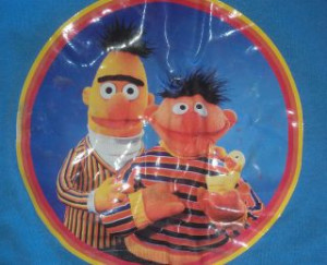 Bert And Ernie Rubber Duckie