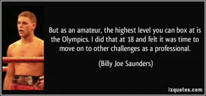 Billy Joe Saunders Quote