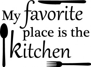 Favorite Place Kitchen Mom Fun Decor vinyl wall decal quote sticker ...