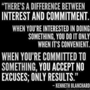 Be committed