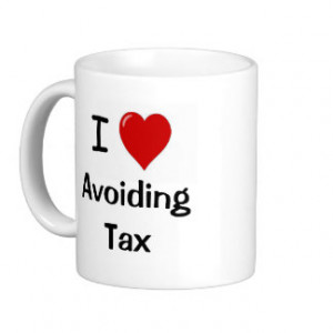 Love Avoiding Tax I Heart Tax Avoidance Basic White Mug