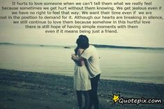... you can t have quotes it hurts to love someone when we can t tell them