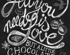Chalkboard Art-Beatles Quotes-Music -Kitchen-Cake-Sweet-Cake-All you ...