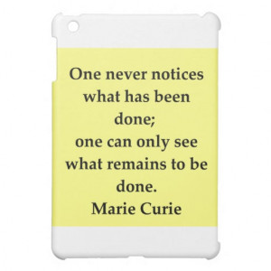Madam Curie quote iPad Mini Covers