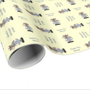 Thank You Nurse. Teddy Bear Gift Wrapping Paper