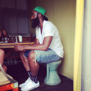 James Harden wearing Converse Chuck Taylor All Star