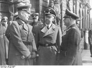 Wilhelm Keitel, Heinrich Himmler, and Erhard Milch awaiting before the ...