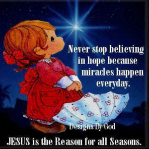 Miracles happen everyday .....