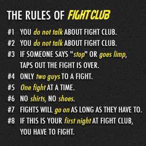 fight club #fight club rules