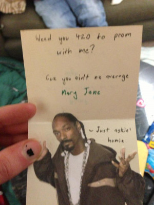 Girl`s Prom is on 4/20. This is how she got asked