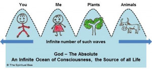 God - An Infinite Ocean of Pure Consciousness, the Source of all Life.