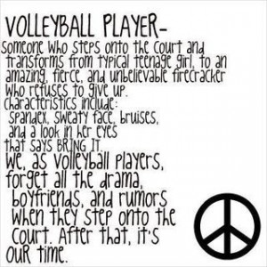 Love Volleyball Quotes Volleyball quotes:
