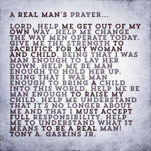 Real Man's Prayer