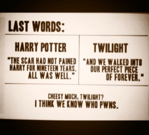 ... harry potter quotes # twilight quotes # hp pwns # harry potter funny