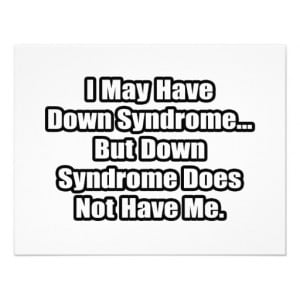 Down Syndrome Quote Announcement