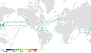 Cyberspace is on the bottom of the ocean