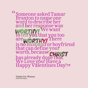 Quotes Picture: someone asked tamar braxton to name one word to ...