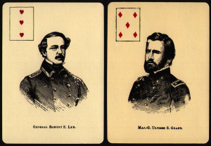 Civil War playing cards, Robert E. Lee, U.S. Grant