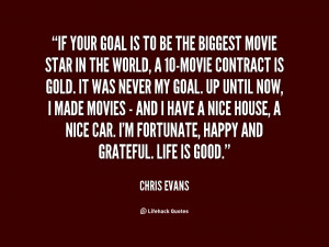 quote Chris Evans if your goal is to be the 1 94862 png