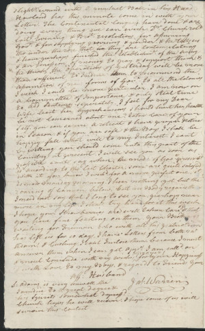 James Warren to Mercy Otis Warren (Quote)