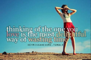 Wasting time love quotes