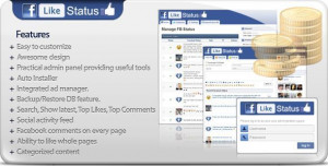 FbLikeStatus : Facebook Like Status Script