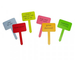 CHEEKY GARDEN MARKERS - SET OF 6