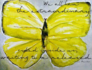 ... Cardon › Portfolio › Yellow Buttercup Butterfly with Quote overlay