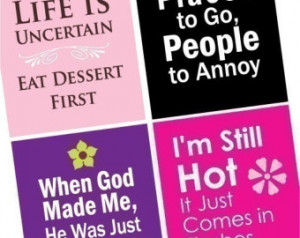 Sassy Sayings and Funny Quotes -Par t 2 - One Inch - Digital sheet ...