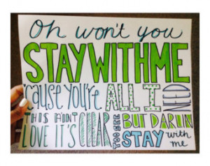 Stay With Me - Sam Smith - Lyric Dr awing ...