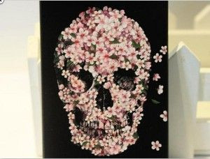 usd9.99/Image of Cool Pink Flower Skull Hard Cover Case For Iphone 4 ...