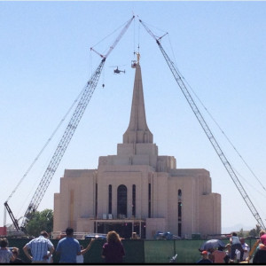 Angel Moroni on the Gilbert temple. #LDS #Mormon