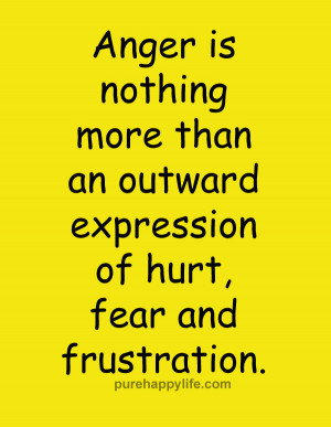 Fear And Frustration Anger Fear Expression Hurt Meetville Quotes