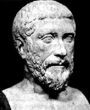 filosofen Thales en Anaximander. Door lessen van Anaximander in Thales ...