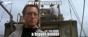 Replacing famous movie quotes with the #binder meme