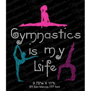 Product Code: Gymnastics is my Life Rhinestone Transfer