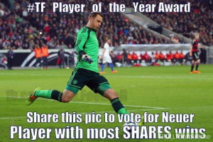picture and help Manuel Neuer beat Cristiano Ronaldo, Lionel Messi ...