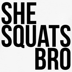 she squats Women's T-Shirts