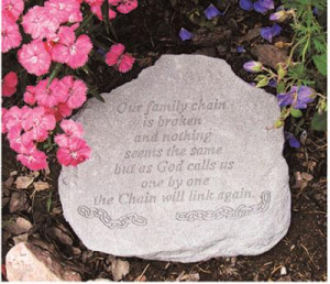 Our Family Chain is Broken - Memorial Stone (PM4306)