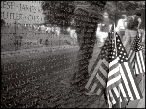 Honoring those on the Vietnam Wall and Purple Heart Recipients
